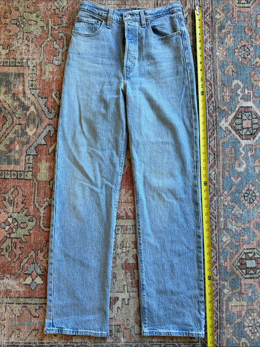 Levi's Classic Ribcage Straight Fit Light Blue Women's Jeans